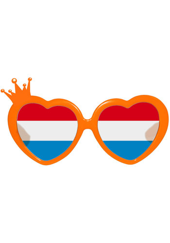 Bril Hart Oranje Kroon 