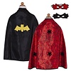 Great Pretenders Omkeerbare Spider Bat Cape en masker