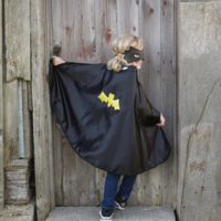 thumb-Omkeerbare Spider Bat Cape en masker-5