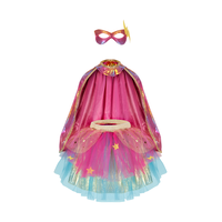 thumb-Super-duper tutu/cape/masker, roze en goud-2