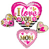 kaleidoscope Folieballon I Love You Mom