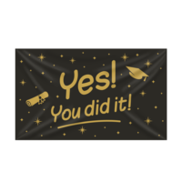 XXL Gevel Vlag - You Did It
