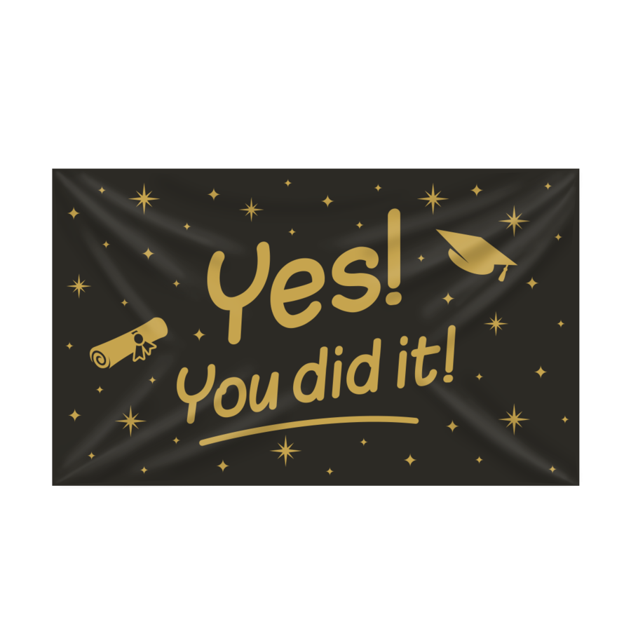 XXL Gevel Vlag - You Did It-1