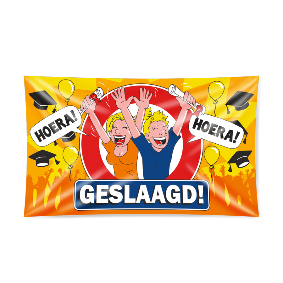 XXL Gevel Vlag - Geslaagd-1