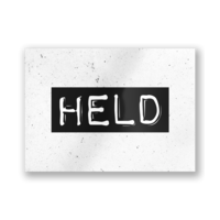 Black and White Card - Held