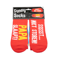 thumb-Funny socks - Papa slaapt sssst-1