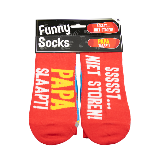 Funny socks - Papa slaapt sssst