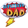 Anagram Folieballon Shape Superhero Dad