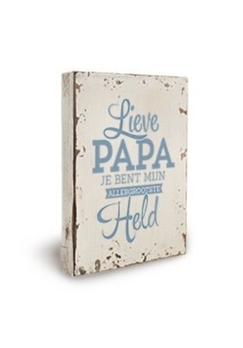 Houten Decoratie - Liefste Papa 