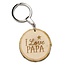 Boomschijf keyring - I love Papa