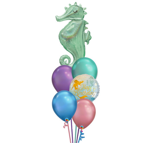 Mermaid Wishes Seahorse Balloon Set 