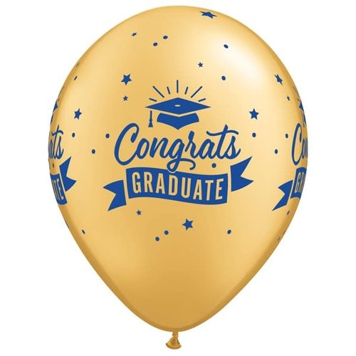 Helium Ballon Congrats Graduation Banner (28cm) 