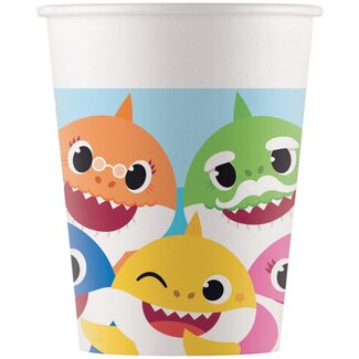Globos Baby Shark Bekertjes - 8 stuks - 250ml