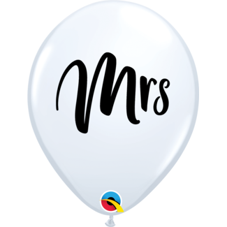 Qualatex Helium Ballon Mrs (28cm)