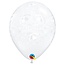 Qualatex Helium Ballon Just Married Hearts - Transparant (28cm)