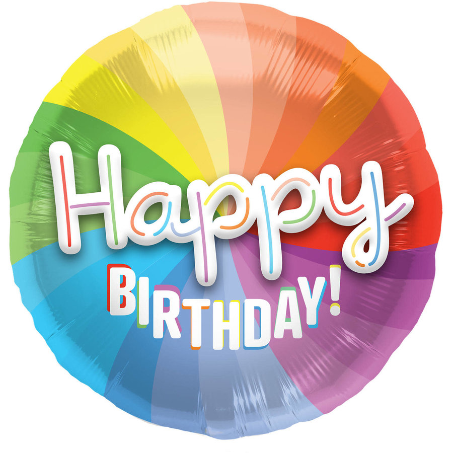 Folieballon 3D Happy Birthday-1