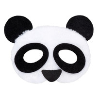 Pluchen halfmasker Panda