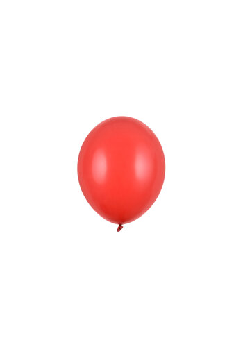 100 Ballonnen Pastel Poppy Red - 12 cm 