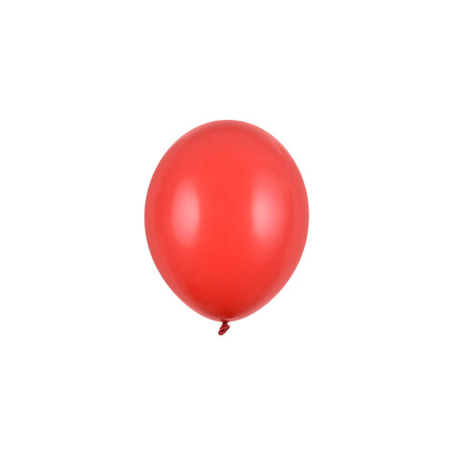 100 Ballonnen Pastel Poppy Red - 12 cm 