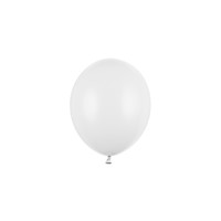 thumb-100 Ballonnen Pastel Pure White - 12 cm-1