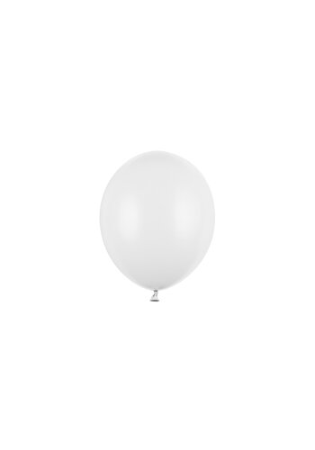 100 Ballonnen Pastel Pure White - 12 cm 