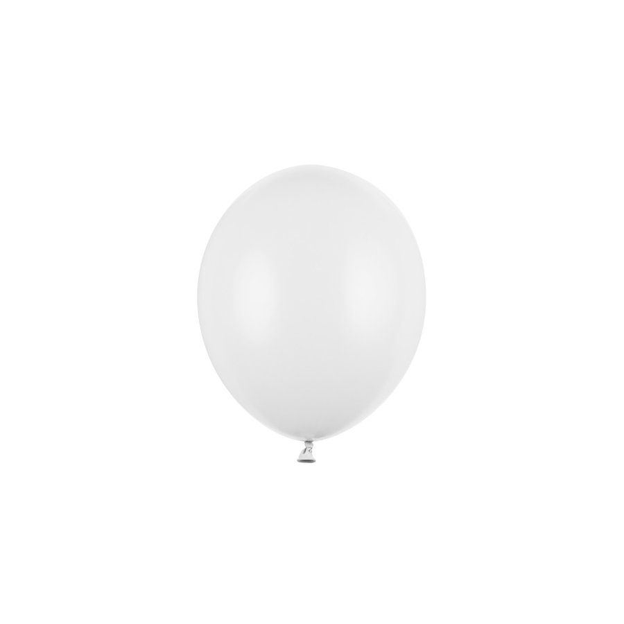 100 Ballonnen Pastel Pure White - 12 cm-1