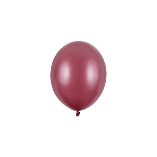 Strong Balloons 100 Ballonnen Metallic Maroon - 12 cm