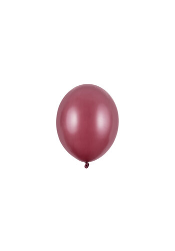 100 Ballonnen Metallic Maroon - 12 cm 