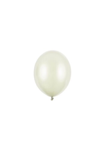 100 Ballonnen Metallic Light Cream - 12 cm 