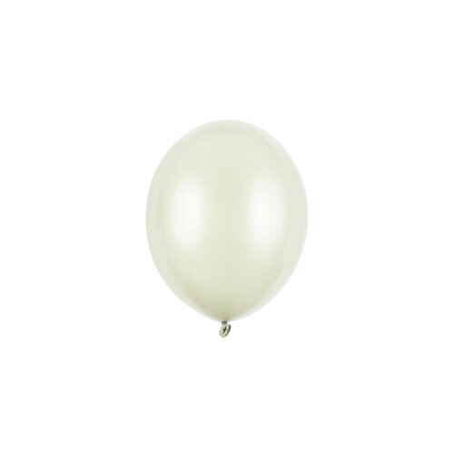 100 Ballonnen Metallic Light Cream - 12 cm 