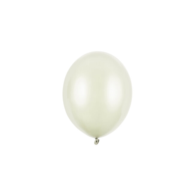 100 Ballonnen Metallic Light Cream - 12 cm