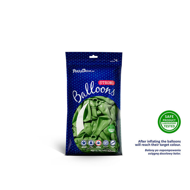100 Ballonnen Metallic Bright Green - 12 cm