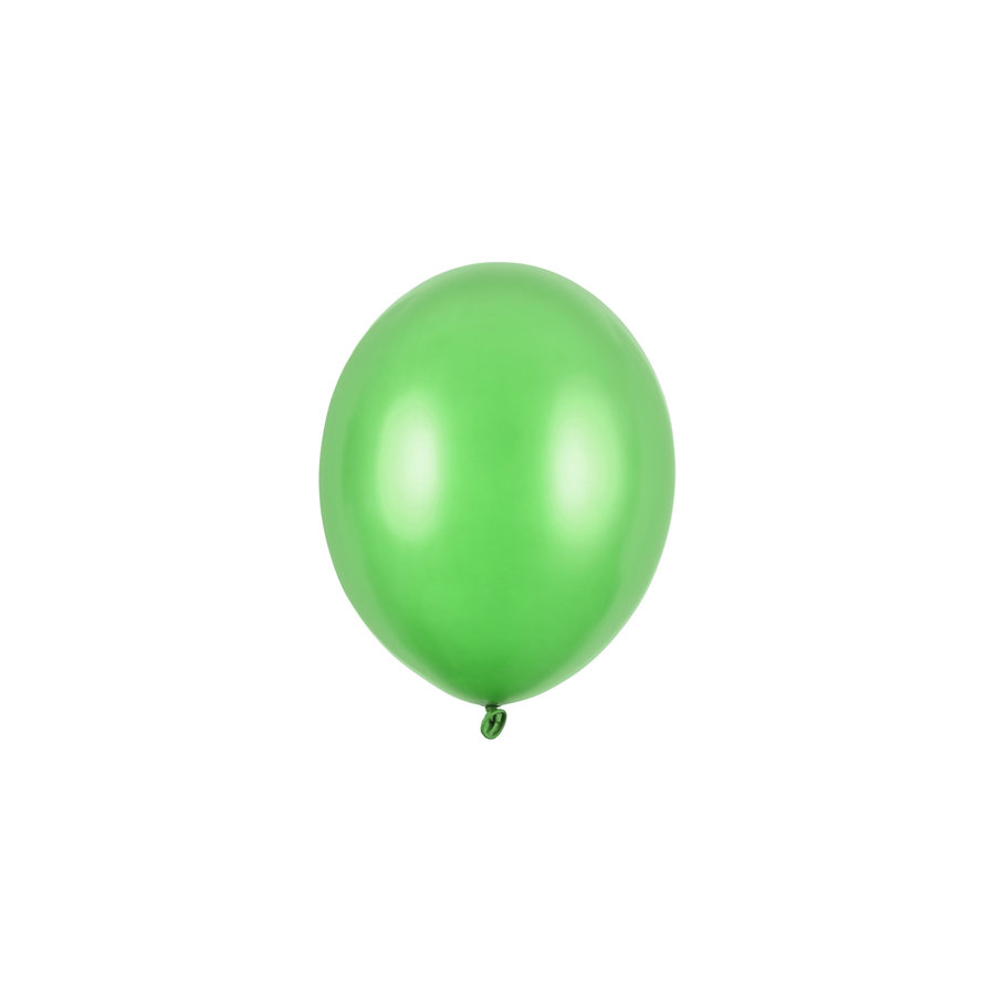 100 Ballonnen Metallic Bright Green - 12 cm-1