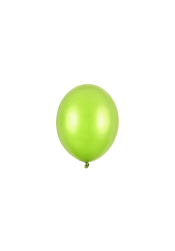 100 Ballonnen Metallic Lime Groen - 12 cm 