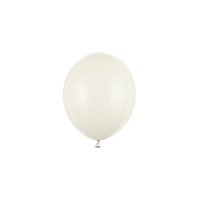 100 Ballonnen Pastel Light Cream - 12 cm