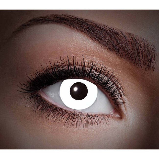 Maand lenzen - UV flash wit