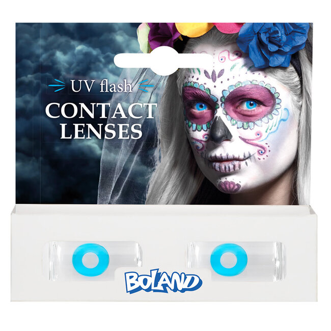 Maand lenzen - UV flash Blauw