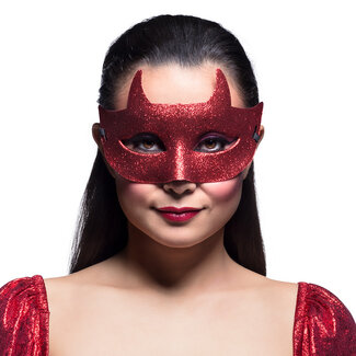 Boland Oogmasker Duivel glitter