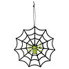 Spinnenweb Glitter met spin - 30 cm