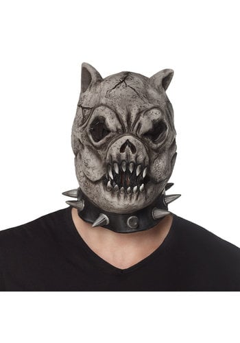 Latex hoofdmasker Evil bulldog 