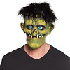 Latex hoofdmasker Creepy monster met haar