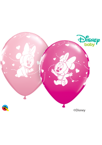 Helium Ballon Baby Pink Minnie Mouse (28cm) 