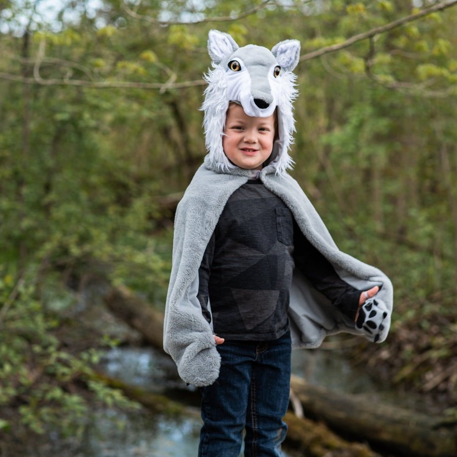 Woodland Storybook Wolf Cape-2