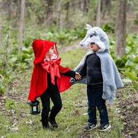 thumb-Woodland Storybook Wolf Cape-3