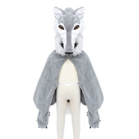 thumb-Woodland Storybook Wolf Cape-6