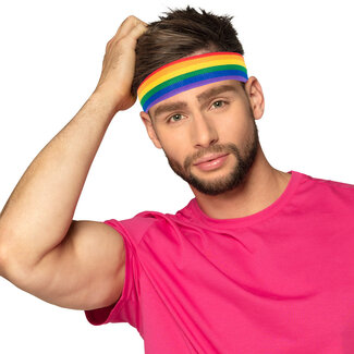 Hoofdband Retro - Regenboog