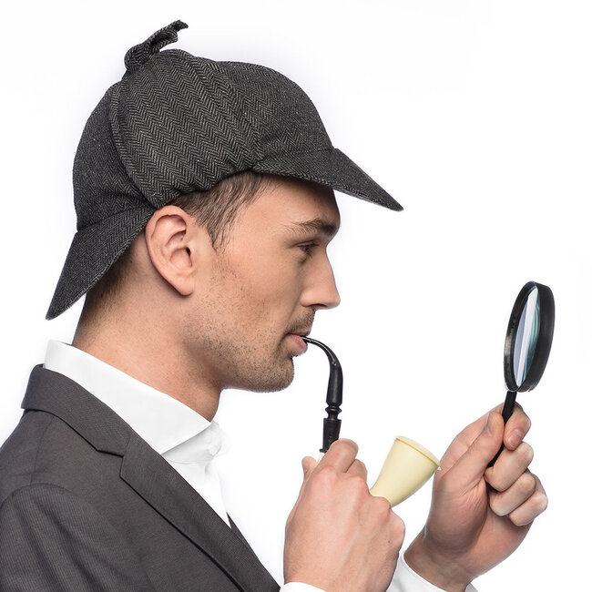 Set Detective (pet, pijp en vergrootglas)