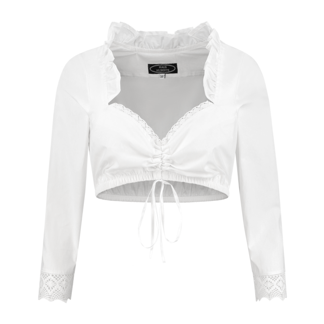 Dirndl Blouse 3/4 mouwen met kant