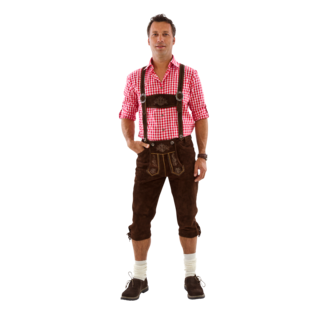 Haus Huberts Lederhose Leder - Lang Bruin