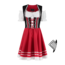 Tirolerdirndl 2 delig - Zwart/Rood - 100% Katoen